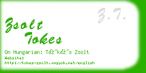 zsolt tokes business card